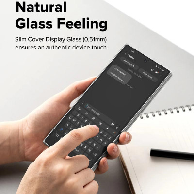 [Combo 2] Dán cường lực cho Samsung Galaxy Z Fold 7 RINGKE Cover Display Easy Slide Tempered Glass (Màn hình ngoài) - Hàng Chính Hãng