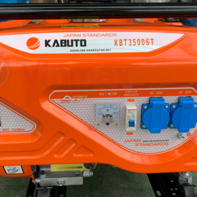 TỔ MÁY PHÁT ĐIỆN 3KW (BÁNH XE TAY CẦM) KBT3500ST KABUTO  - HÀNG CHÍNH HÃNG