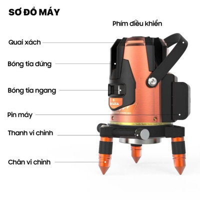 MÁY CÂN BẰNG LASER 5 TIA XANH AKUZA AK-1102 PRO - HÀNG CHÍNH HÃNG