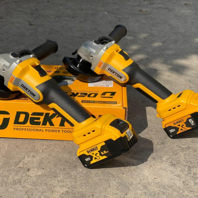 MÁY MÀI GÓC CÔNG TẮC TRƯỢT DÙNG PIN 20V  DEKTON DW20-AG100S - HÀNG CHÍNH HÃNG