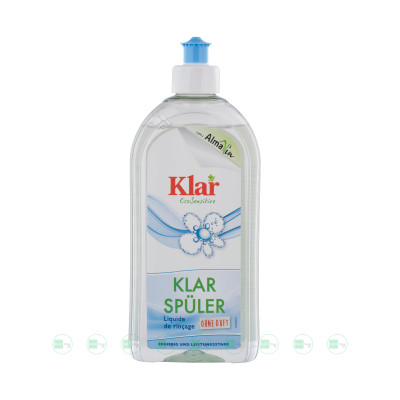 Nước trợ rửa hữu cơ làm bóng dụng cụ thủy tinh dành cho máy rửa chén 500ml Klar (Almawin)
