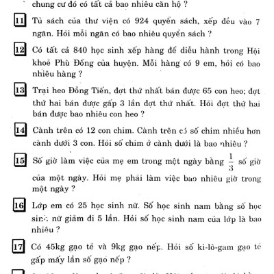 Các Bài Toán Đố Lớp 4
