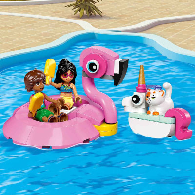LEGO FRIENDS 42658 Đồ Chơi Lắp Ráp Bữa Tiệc Hồ Bơi Của Kỳ Lân Và Hồng Hạc (99 chi tiết)