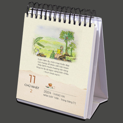 Lịch Bàn 2024 - Xuân Đoàn Tụ, Ta Bên Nhau - Thích Nhất Hạnh