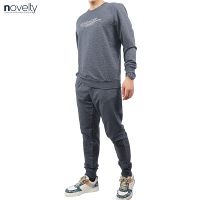 Bộ nỷ chui đầu họa tiết phản quang Novelty Regular fit xanh xám đậm NBNMMDMT3R230635B