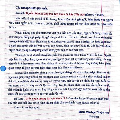 Tuyển Chọn Những Bài Văn Miêu Tả 3 (Tái Bản 2023)