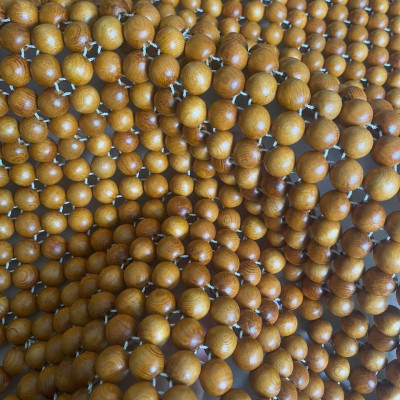 Đệm Khoác Ghế Ô TÔ Hạt Gỗ Pơ Mu 18ly (hình thật )