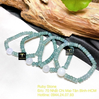 Vòng tay lam ngọc mix xinh yêu