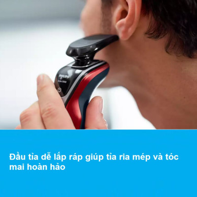 Máy cạo râu khô và ướt cao cấp thương hiệu Philips S5390/12 - Hàng Nhập Khẩu