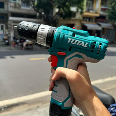 BỘ COMBO GỒM MÁY KHOAN PIN TIDLI12201 12V,45 TUA VÍT,16 MŨI KHOAN (2 pin 12V + 1 sạc) TOTAL TOSLI23022 - HÀNG CHÍNH HÃNG