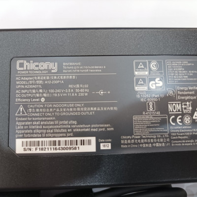 Sạc dành cho Laptop MSI GT72VR 6RD 231VN Dominator Tobii  hàng nhập khẩu