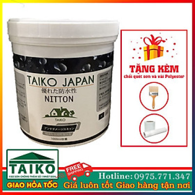 TaiKo Japan chống thấm vết nứt mái nhà, sàn nhà vệ sinh, máng xối, mái tôn, sàn nhà triệt để- 5 LÍT 