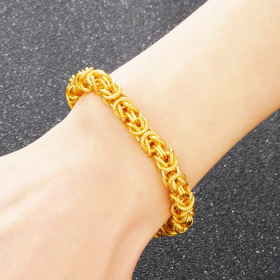 Lắc tay nam mạ 24k khóa đầu rồng S115