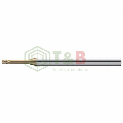 Dao Phay Bo Góc R 4 Me Cổ Dài D4 x R0.1x24x70L Union Tools Model HLRS4040-01-240,Dao phay ngón gia công sau nhiệt