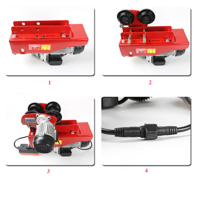 Bộ Tời Điện Kèm Rùa ABG PA600 (300/600Kg) 30 Mét - Giúp Máy Tời Treo Nâng Hạ Vật Nặng Dễ Dàng Trong Nhà Xưởng Công Nghiệp Và Đời Sống, Nâng Kéo Linh Hoạt, Hiệu Quả Cao - Hàng Chính Hãng