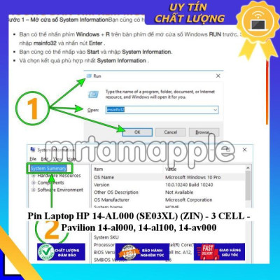 Pin dùng cho Laptop HP 14-AL000 (SE03XL) Pavilion 14-al000 14-al100 14-av000 - Hàng Nhập Khẩu New Seal