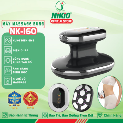 Máy Massage Bụng Cầm Tay Nikio NK-160 - Công Nghệ Sóng RF, EMS Giúp Săn Chắc Body