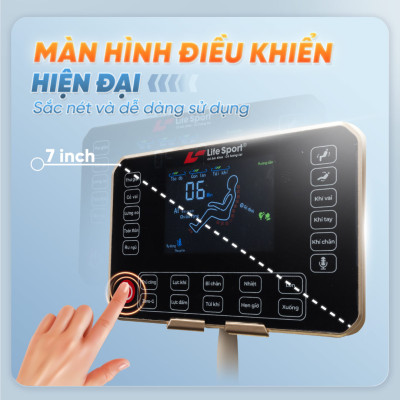 Ghế Massage Lifesport LS-339, Ghế Massage Gồm 20 Bài Massage 5 Kỹ Thuật Massage Điều Luyện, Điều Khiển Bằng Giọng Nói