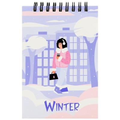 Sổ Lò Xo Note 4 Mùa A6 - Kẻ Ngang - 160 Trang 80gsm - The Sun - Winter