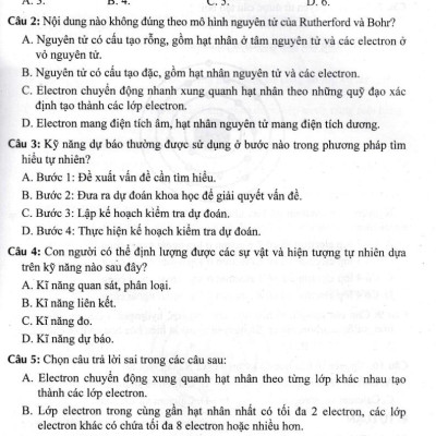 Đề Kiểm Tra Khoa Học Tự Nhiên 7 (Dùng Kèm SGK Kết Nối Tri Thức Với Cuộc Sống (HA)
