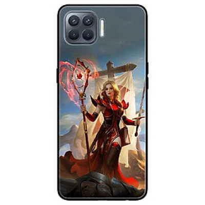 Ốp lưng dành cho Oppo A93 - F17 Pro mẫu Cô Gái Trượng Đỏ