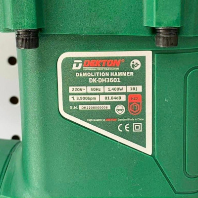 MÁY ĐỤC BÊ TÔNG 1400W DEKTON DK-DH3601 - HÀNG CHÍNH HÃNG