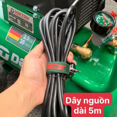 MÁY NÉN KHÍ CÓ DẦU 3.5HP 30L DEKTON DK-AC30DR - HÀNG CHÍNH HÃNG