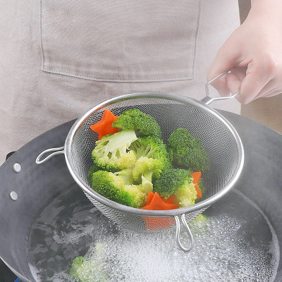 Vợt lọc thực phẩm inox Echo Metal Ø15cm - Hàng nội địa Nhật Bản