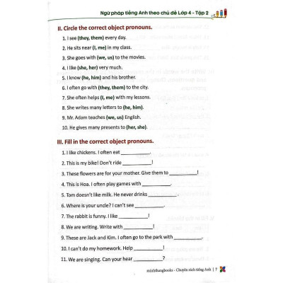 Sách - Primary Grammar Ngữ Pháp Tiếng Anh Theo Chủ Đề Lớp 4 - Tập 2 - Có Đáp Án - Minh Thắng