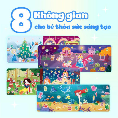 Sách - Công Chúa Cherry - Lễ Hội Hóa Trang- Sách Bóc Dán Sticker Cho Bé Gái - Megabook
