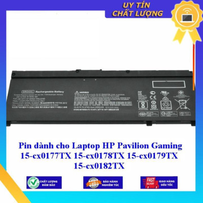 Pin dùng cho Laptop HP Pavilion Gaming 15-cx0177TX 15-cx0178TX 15-cx0179TX 15-cx0182TX - Hàng Nhập Khẩu New Seal