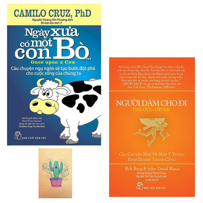 Combo Ngày Xưa Có Một Con Bò... và  Người Dám Cho Đi (Tặng Kèm Sổ Tay)