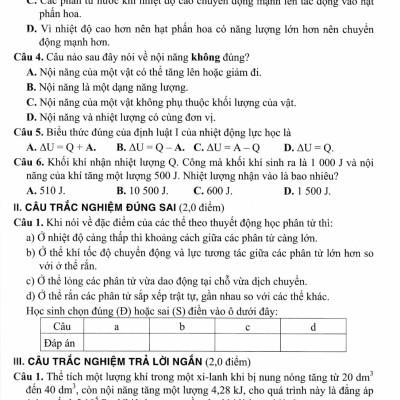 Đề Kiểm Tra, Đánh Giá Vật Lí 12 (Bám Sát SGK Kết Nối Tri Thức Với Cuộc Sống) - HA