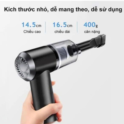 Máy hút bụi cầm tay mini không dây máy hút bụi lực mạnh hút bụi ô tô, máy tính Làm Sạch