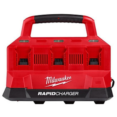 TRẠM SẠC NHANH 6 CỔNG MILWAUKEE M18 PC6 - HÀNG CHÍNH HÃNG