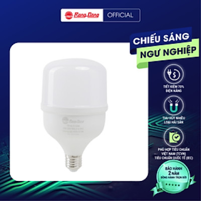 ĐÈN LED Bulb Rạng Đông chuyên dụng cho tàu cá, Model TR100N1.DC/30W, dùng acquy