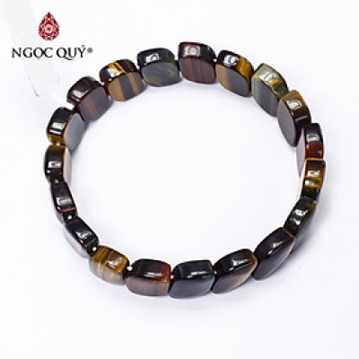 Vòng tay bản đá mắt hổ tam tài - Ngọc Quý Gemstones