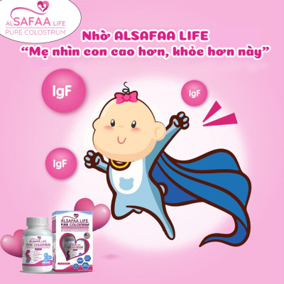 Combo 02 Hộp Sữa non nguyên chất al SAFAA life - USA |  Pure Colostrum Pregnancy & Breastfeeding Support 500MG