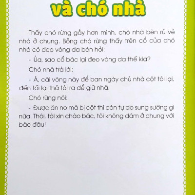 Sách Cho Bé Học Chữ - Truyện Ngụ Ngôn Và Câu Hỏi Thực Hành Ý Nghĩa - Tập 2
