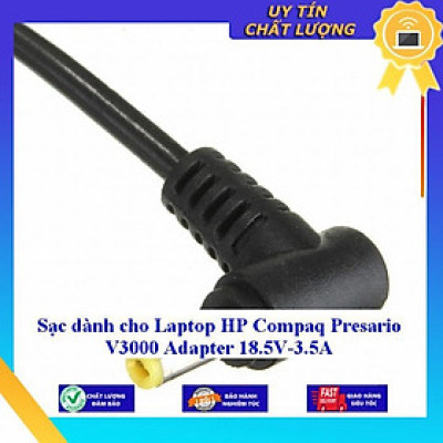Sạc dùng cho Laptop HP Compaq Presario V3000 Adapter 18.5V-3.5A - Hàng Nhập Khẩu New Seal