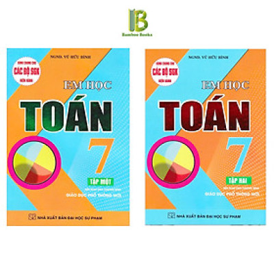 Sách - Em Học Toán Lớp 7 - Combo 2 Tập - Dùng Chung Cho Các Bộ SGK Hiện Hành - Vũ Hữu Bình - Hồng Ân