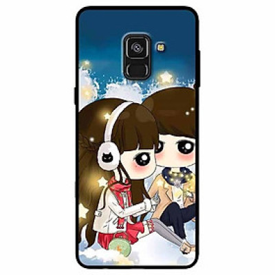 Ốp lưng dành cho Samsung A8 Plus mẫu Cặp Đôi Đếm Sao