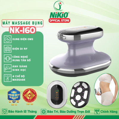 Máy Massage Bụng Cầm Tay Nikio NK-160 - Công Nghệ Sóng RF, EMS Giúp Săn Chắc Body