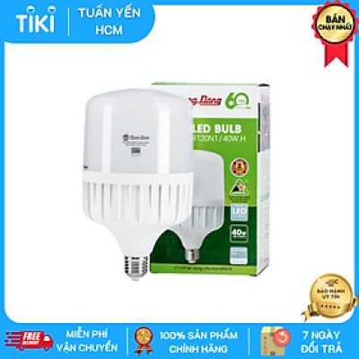 Bóng đèn LED Bulb Trụ Rạng Đông Model: LED TR120N1 40W SS