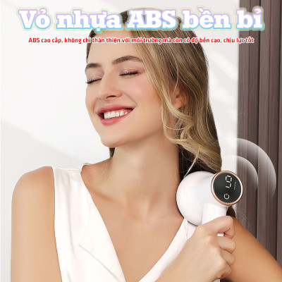 Máy Massage Cầm Tay Mini Puli PL-681DC - 8 Đầu Matxa, Công Suất Mạnh Mẽ Giúp Giảm Đau Mỏi, Thư Giãn