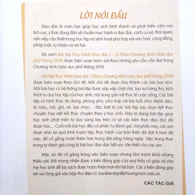 Bài Tập Thực Hành Đạo Đức Lớp 1 (Theo Chương Trình Giáo Dục Phổ Thông 2018)