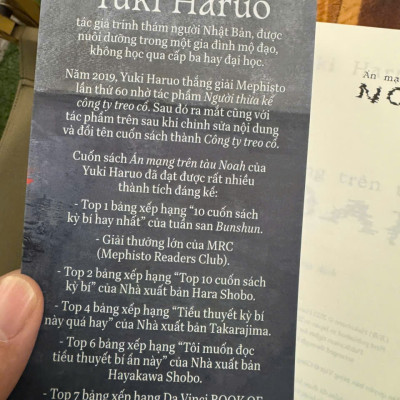 ÁN MẠNG TRÊN TÀU NOAH – Yuki Haruo – Cỏ Dại dịch – Nhã Nam – NXB Hà Nội