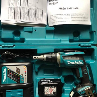 MÁY VẶN VÍT DÙNG PIN (BL)(18V / 4.0AH) (01 SẠC NHANH ,02 PIN 18V/ 4.0AH) MAKITA DFS452RME- HÀNG CHÍNH HÃNG