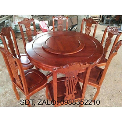 Bộ Bàn Ghế Ăn Gỗ Hương Đá