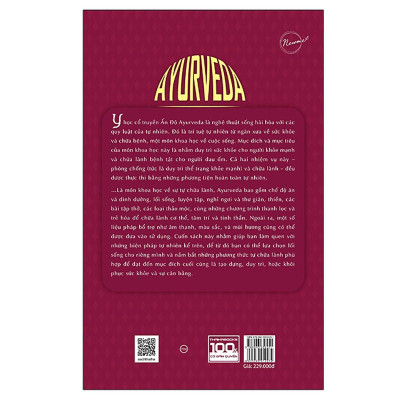 Sách - Ayurveda - Phương Pháp Y Thuật Cổ Truyền Ấn Độ Hơn 5000 Tuổi - Thái Hà Books